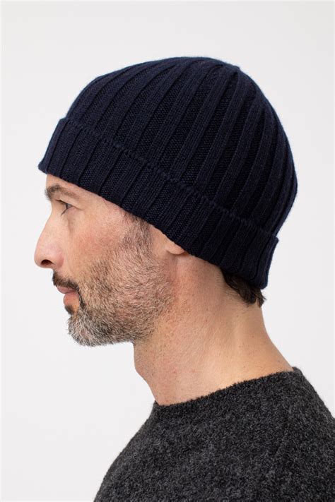 Cappello in cashmere Blu 